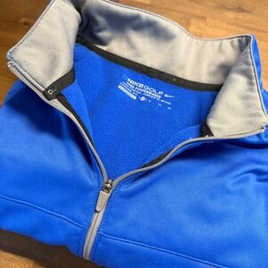 Nike Golf Tour Performance Therma-FIT XL‎ Pullover Jacket Blue Gray Mens